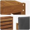 vidaXL Set divani 6 pcs Naturale e Antracite Legno di Acacia Massello