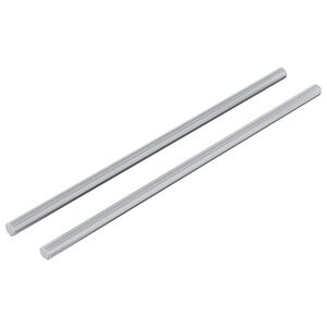 vidaXL Asta Filettata 2 pcs Argento 6 x 170 mm Acciaio
