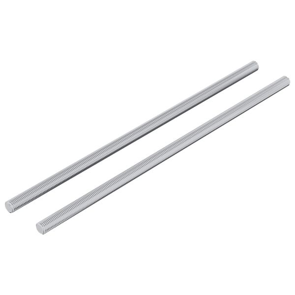 vidaXL Asta Filettata 2 pcs Argento 6 x 170 mm Acciaio
