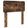vidaXL Struttura del letto con testiera Quercia Affumicata 90 x 190 cm