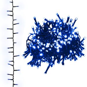 vidaXL Stringa LED Compatta con 3000 Luci LED Blu 65 m PVC