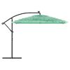vidaXL Ombrellone Giardino con Palo in Acciaio Verde 290x290x238 cm
