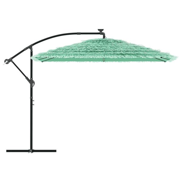 vidaXL Ombrellone Giardino con Palo in Acciaio Verde 290x290x238 cm