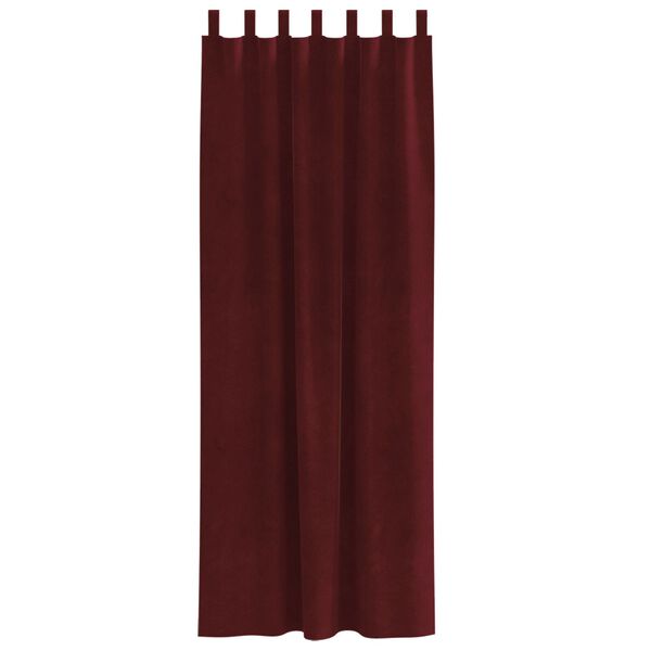 vidaXL Tende oscuranti 2 pcs Rosso Vino 140 x 260 cm Velluto