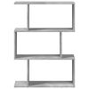 vidaXL Libreria Divisorio 3Piani Grigio Cemento 70x24x97 cm Truciolato
