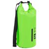 vidaXL Borsa Impermeabile con Cerniera Verde 20 L in PVC