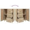vidaXL Credenza Rovere Sonoma 69,5x34x90 cm in Legno Multistrato