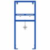 vidaXL Supporto da parete per bagno Blu 50 x 3 x 112 cm