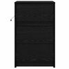vidaXL Armadio da Notte Rovere Nero 38 x 34 x 61 cm Legno multistrato