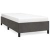 vidaXL Giroletto senza Materasso Grigio Scuro 80x200 cm Velluto