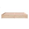 vidaXL Giroletto senza Materasso in Legno Massello 200x200 cm