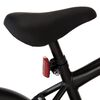 vidaXL Bici per Bambini con Trasportino Frontale 16'' Nero e Arancione
