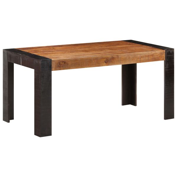 vidaXL Tavolo da Pranzo 160x80x76 cm in Legno Massello di Mango