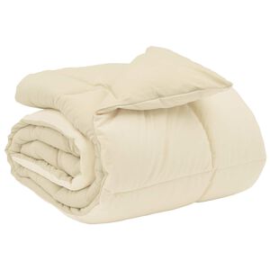 vidaXL Duvet Invernale 135 x 200 cm Inverno Crema Traspirante