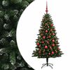 vidaXL Albero di Natale Artificiale con Palline 150 cm 150 LED