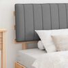 vidaXL Letto con Testiera Rivestita Grigio chiaro 100 x 200 cm