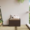 vidaXL Cassapanca con Cuscino Marrone 80x51x52 cm in Polyrattan