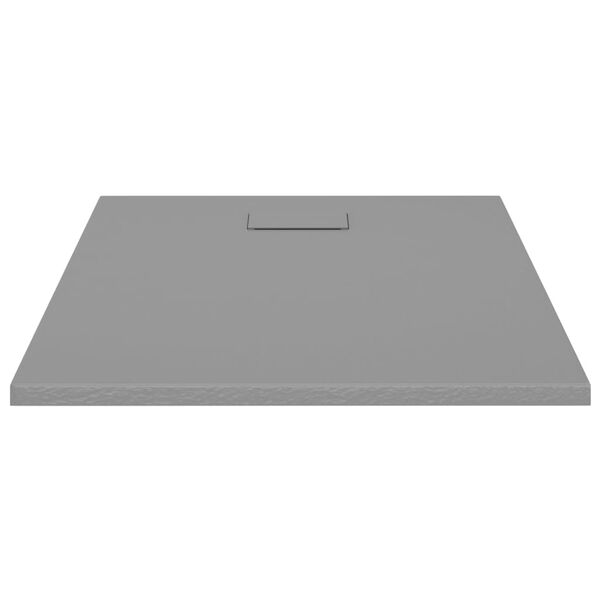 vidaXL Piatto Doccia in SMC Grigio 100x80 cm