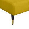 vidaXL Chaise Longue in Velluto Giallo