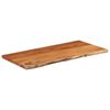 vidaXL Piano Bagno 120x60x3,8 cm Rettangolare Legno Massello di Acacia