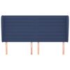 vidaXL Testiera ad Orecchio Blu 183x23x118/128 cm in Tessuto
