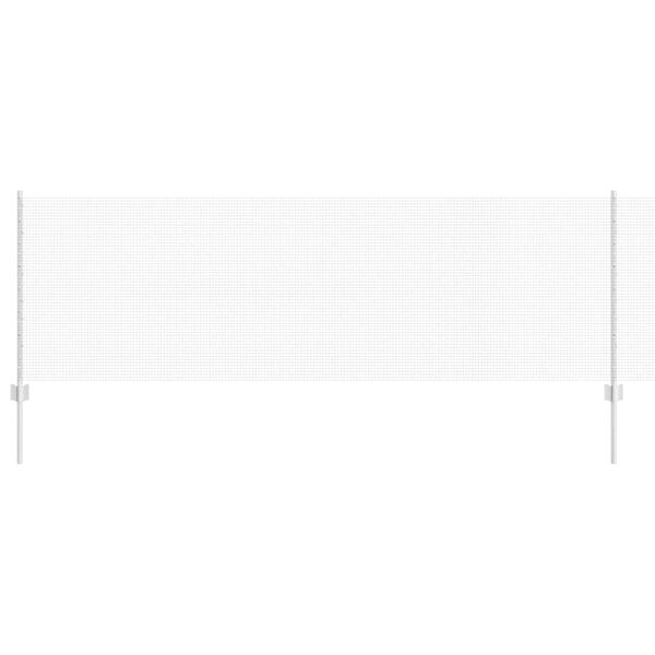 vidaXL Recinzione con Posto Argento 0,8 x 25 m Acciaio