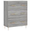 vidaXL Credenza Grigio Sonoma 69,5x34x180 cm in Legno Multistrato