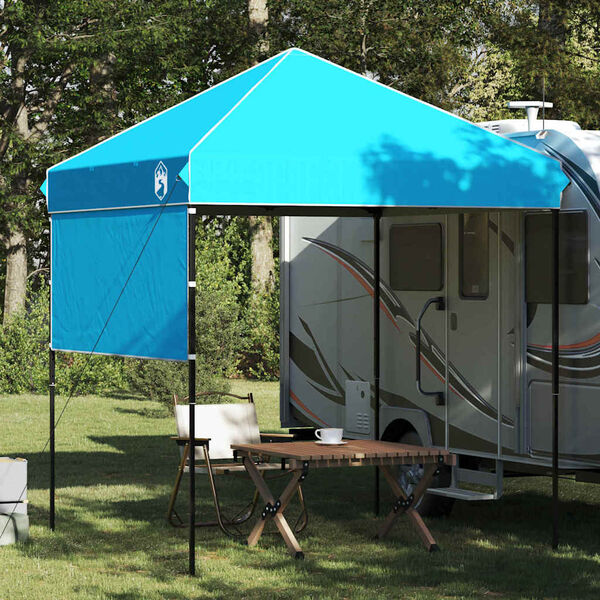 vidaXL Tenda Gazebo Blu 194 x 194 x 251 cm Tessuto
