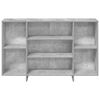 vidaXL Credenza Grigio Cemento 120x30x75 cm in Truciolato