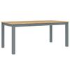 vidaXL Tavolo da Pranzo Panama Grigio 180x90x75 cm Legno Massello Pino