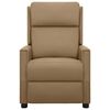vidaXL Poltrona Massaggio Elettrica Cappuccino Similpelle
