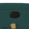 vidaXL Poltrona Alzapersona Massaggiante Verde Scuro in Tessuto
