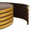 vidaXL Nastro adesivo per finestre Marrone 9 x 4 mm 50 m Schiuma EPDM