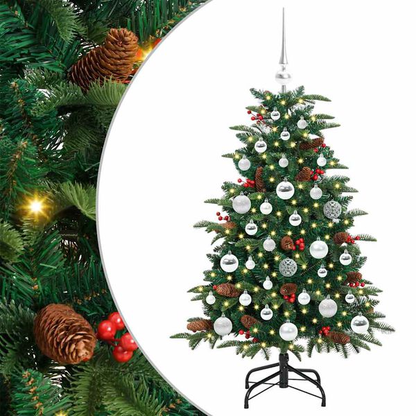 vidaXL Albero di Natale artificiale con 150 LED Verde 120 cm