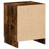 vidaXL Comodino con 2 Cassetti Rovere Fumo 40x36x50 cm