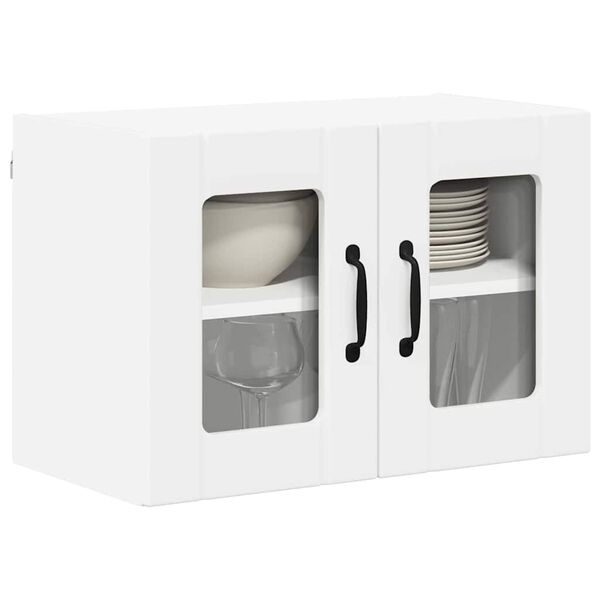 vidaXL Mobile da cucina 2 pcs Bianco 60 x 31 x 40 cm Legno multistrato