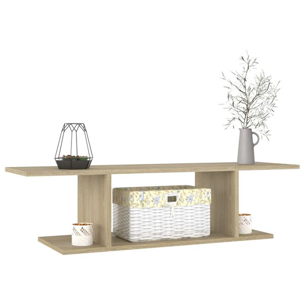 vidaXL Mobile Porta TV a Parete Rovere Sonoma 103x30x26,5 cm
