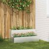 vidaXL Vaso da giardino Argento 100 x 60 x 45 cm Acciaio inossidabile