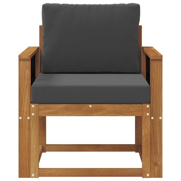 vidaXL Divano da esterno Legno di Acacia Massello e Poliestere