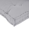 vidaXL Cuscino per Divano Pallet 2 pcs Grigio 120 x 80 x 38 cm Tessuto