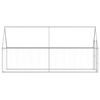 vidaXL Gabbia per Polli Argento 400x100x190 cm in Acciaio Zincato