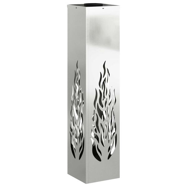 vidaXL Faro LED solare per sentieri 2 pcs Argento Acciaio zincato