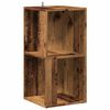 vidaXL Mobile Angolare Legno Antico 33x33x67 cm in Truciolato