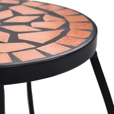 vidaXL Tavolini con Mosaico 3 pz Terracotta in Ceramica