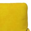 vidaXL Divani con cuscino 55cm Giallo Legno compensato