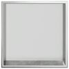 vidaXL Nicchia per Doccia Argento Spazzolato 32x32x9cm in Acciaio Inox