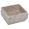 vidaXL Lavandino Grigio 30x30x13 cm in Marmo