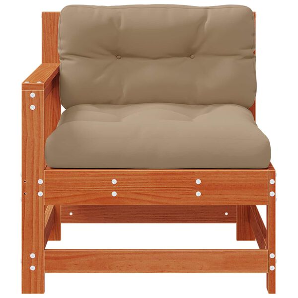 vidaXL Divano Angolare da Giardino Legno di pino massiccio