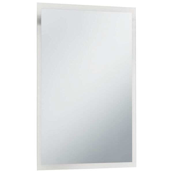 vidaXL Specchio da Parete a LED per Bagno 60x80 cm