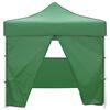 vidaXL Tenda Pieghevole Verde 3 x 3 m con 4 Pareti